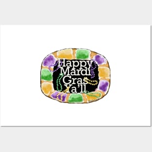 Mardi Gras King Cake Posters and Art